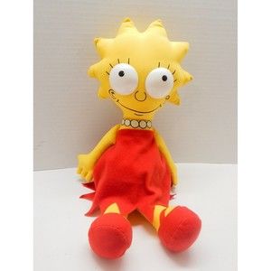 The Simpsons Lisa Simpson Collectible Dan-Dee Plush Stuffed Rag Doll Groening